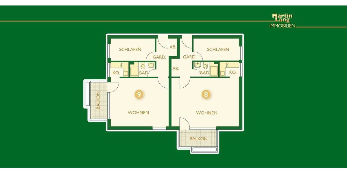 Etagenwohnung Freiburg im Breisgau St. Georgen - 2 Zimmer, 45 m&sup2;, 220.000&euro; | Angebot:26065355