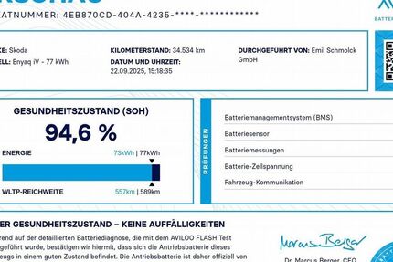 Skoda Enyaq 34.000 km 36.490 € Emmendingen 79312