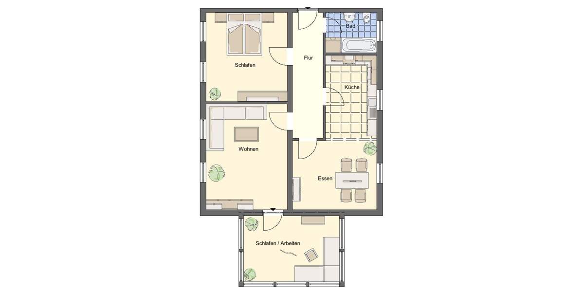 Etagenwohnung Breisach am Rhein Breisach - 3 Zimmer, 107 m&sup2;, 355.000&euro; | Angebot:25728500