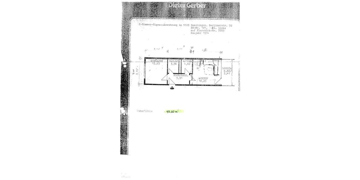 Etagenwohnung Denzlingen - 2 Zimmer, 50 m&sup2;, 199.000&euro; | Angebot:24655561