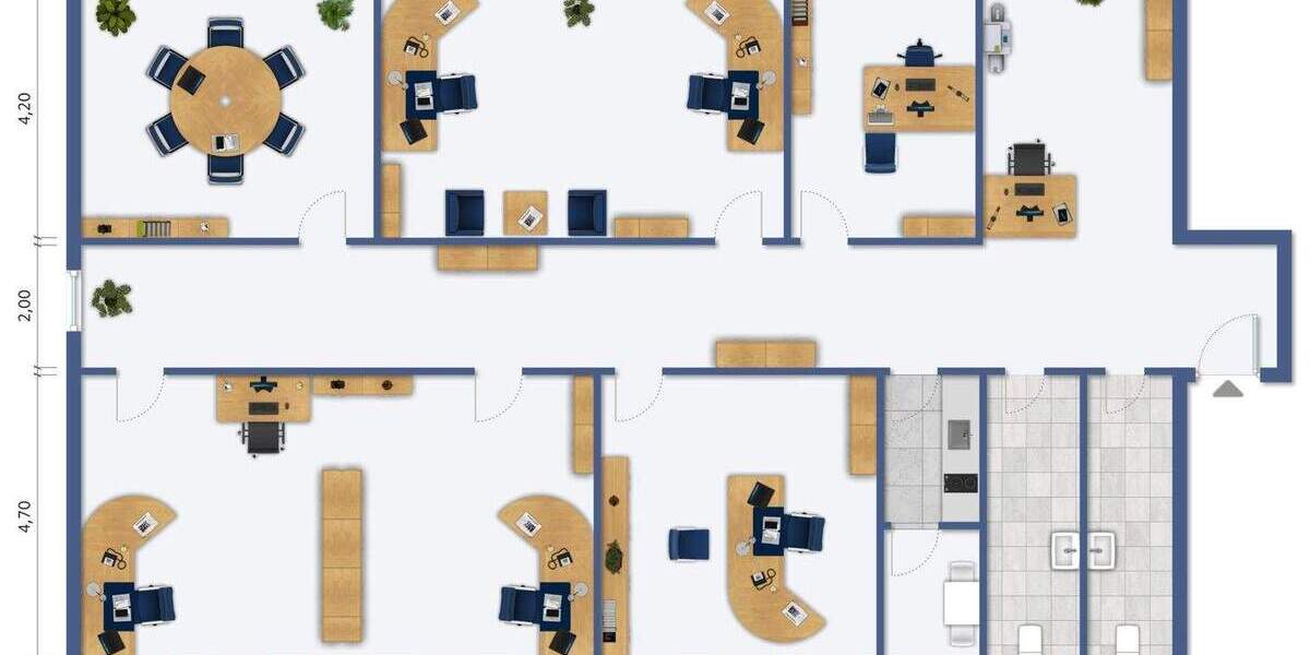 Gewerbeobjekt Freiburg im Breisgau Brühl - 5 Zimmer, 210 m&sup2;, 1.800&euro; | Angebot:24545502