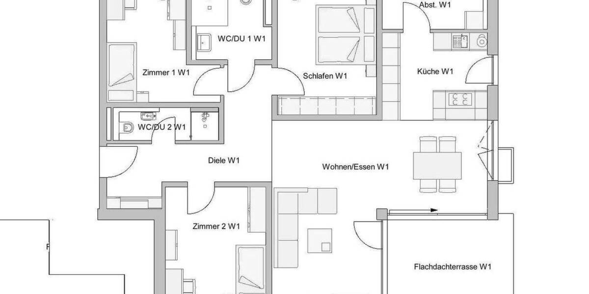 Etagenwohnung Emmendingen Windenreute Windenreute - 4 Zimmer, 116 m&sup2;, 1.798&euro; | Angebot:24916643