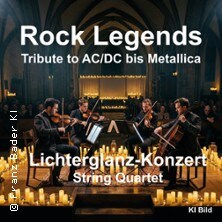 Rock Legends - Tribute to AC/DC bis Metallica - String Quartet im Lichterglanz 25.10.2026 Preußische Turnhalle