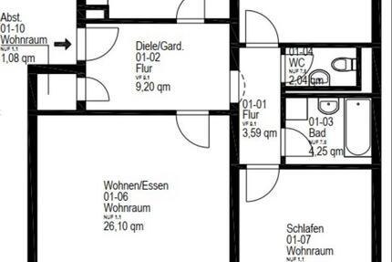 Kernsanierte 3,5 Zimmer Wohnung in Denzlingen ab 1.1.26 3 zimmer