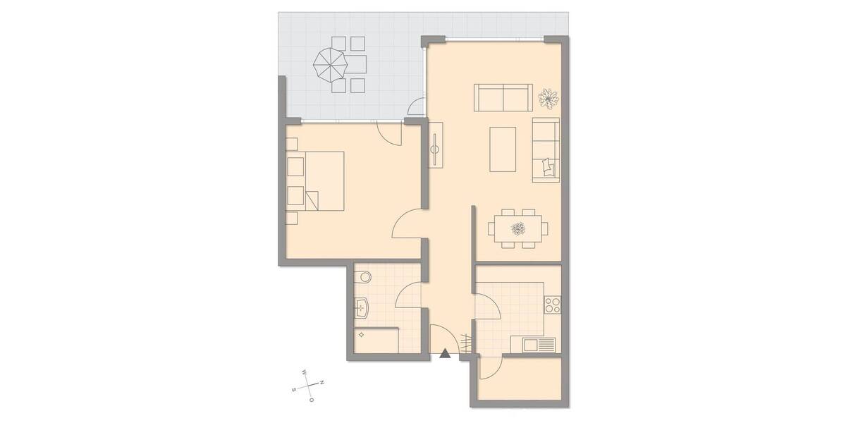 Etagenwohnung Freiburg i. Br. / Tiengen Tiengen - 2 Zimmer, 74 m&sup2;, 272.500&euro; | Angebot:26858673
