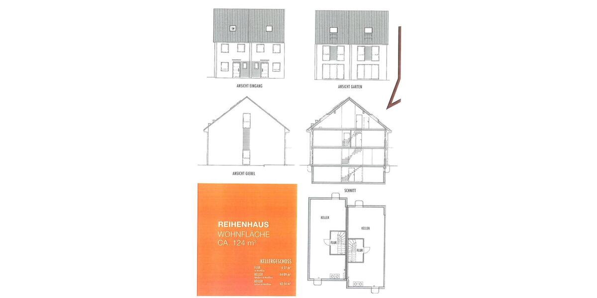 Reihenhaus Wyhl am Kaiserstuhl - 5 Zimmer, 124 m&sup2;, 1.700&euro; | Angebot:24176559