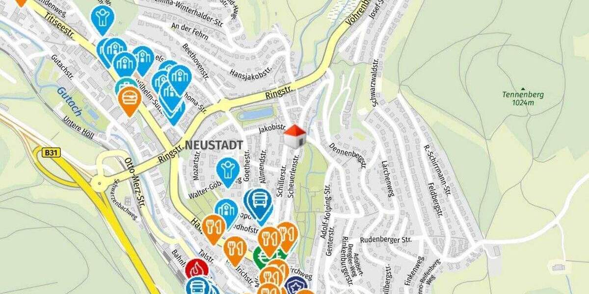 Etagenwohnung Titisee-Neustadt Neustadt - 2 Zimmer, 70 m&sup2;, 371.000&euro; | Angebot:25675010
