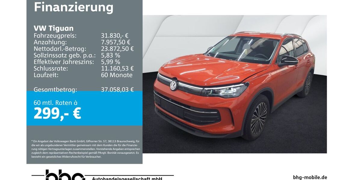 VW Tiguan 25.848 km 31.830 &euro; Freiburg 79115