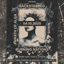 Backstabbed, Burning Nations + More 04.10.2025 Crash Freiburg