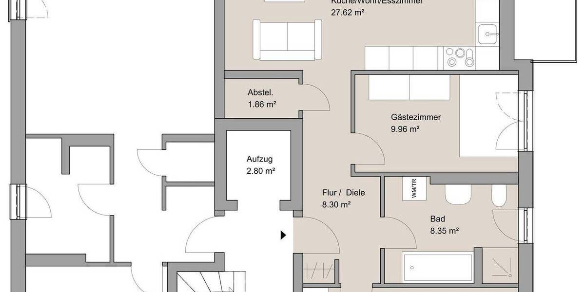 Etagenwohnung Glottertal - 3 Zimmer, 74 m&sup2;, 459.000&euro; | Angebot:26142642