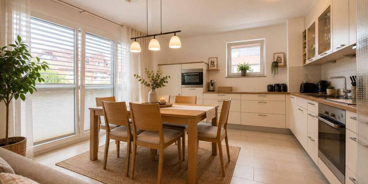 Etagenwohnung Freiburg im Breisgau Neuburg - 3 Zimmer, 89 m&sup2;, 1.670&euro; | Angebot:26824901