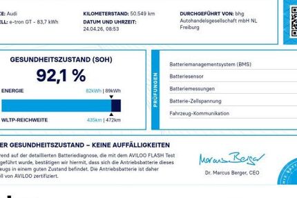 Audi e-tron GT 50.545 km 52.830 &euro; Freiburg 79115