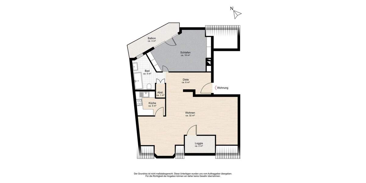 Etagenwohnung Freiburg Altstadt - 2 Zimmer, 70 m&sup2;, 490.000&euro; | Angebot:25749205