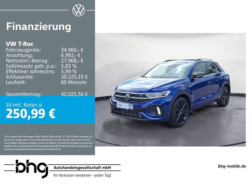 VW T-Roc 17.283 km 34.960 € Freiburg 79115