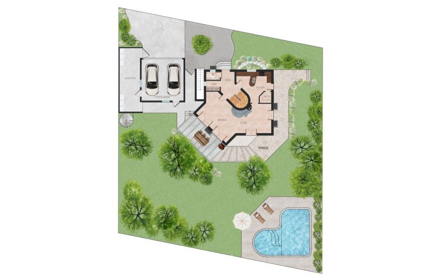 Provisionsfrei* Modernes Einfamilienhaus mit hochwertigem Anbau, Doppelgarage und Pool in Buggingen - Einfamilienhaus Buggingen Buggingen (Kernort) | Angebot:25967813