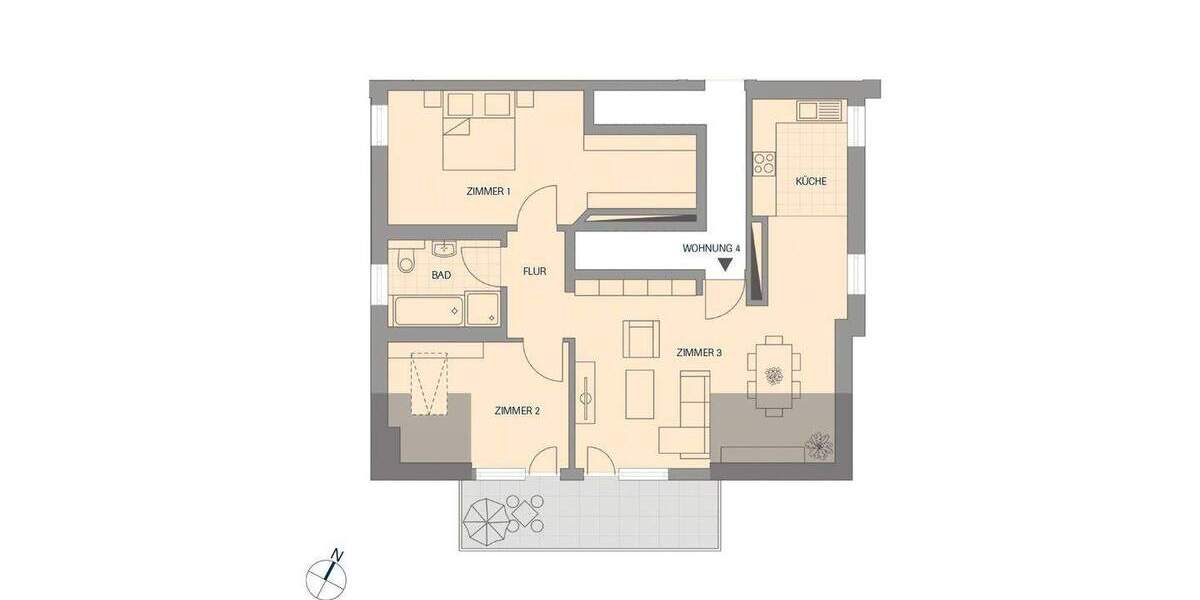Etagenwohnung Titisee-Neustadt Titisee - 3 Zimmer, 81 m&sup2;, 379.500&euro; | Angebot:25796243