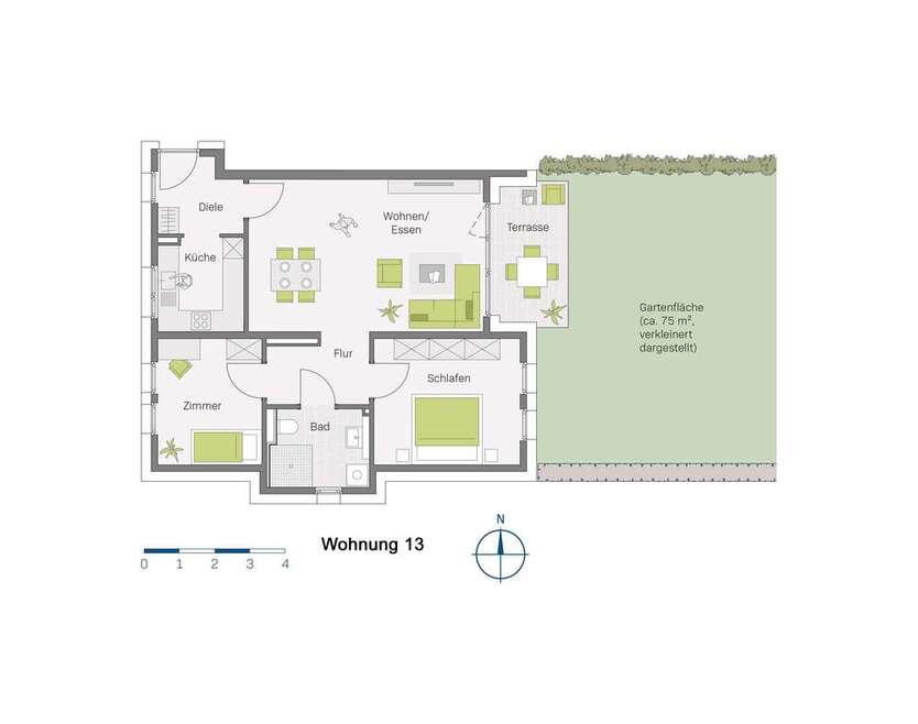 Wohnung zum Kaufen in Müllheim-Niederweiler 439.700 € 80.6 m²