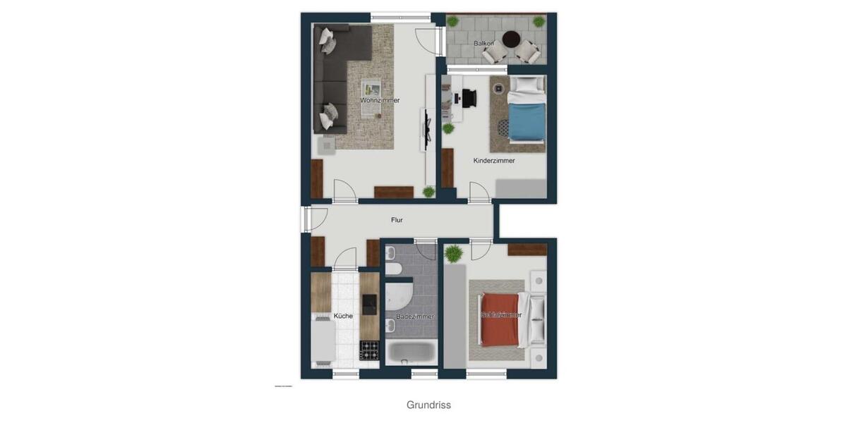Etagenwohnung Freiburg im Breisgau Betzenhausen - 3 Zimmer, 78 m&sup2;, 295.000&euro; | Angebot:27234464