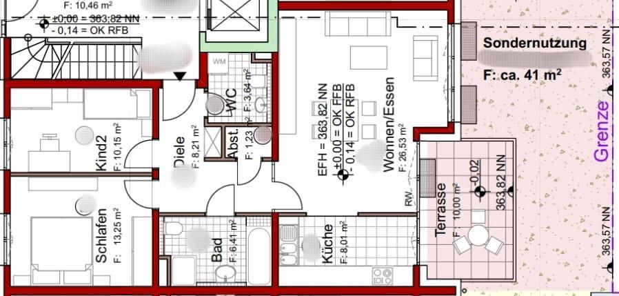 3-Zi.-Erdgeschosswohnung mit Garten, Terrasse, Tiefgarage 3 zimmer