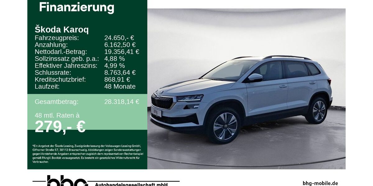 Skoda Karoq 50.559 km 24.650 &euro; Freiburg 79115