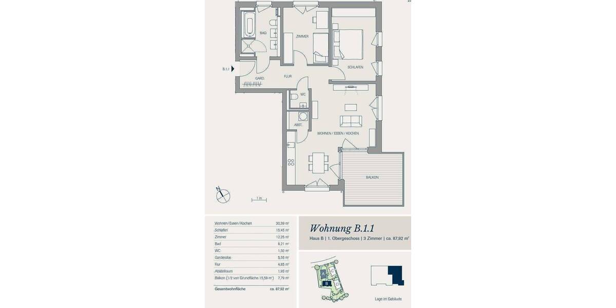 Etagenwohnung Kirchzarten Zarten - 3 Zimmer, 87 m&sup2;, 764.800&euro; | Angebot:26824468