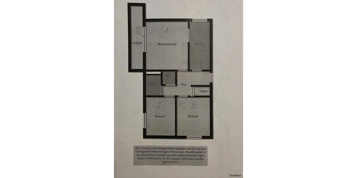 Etagenwohnung Freiburg im Breisgau Landwasser - 3 Zimmer, 79 m&sup2;, 339.000&euro; | Angebot:25779037