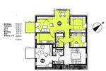 Etagenwohnung Freiburg im Breisgau Ebnet - 3 Zimmer, 72 m&sup2;, 410.000&euro; | Angebot:26602864