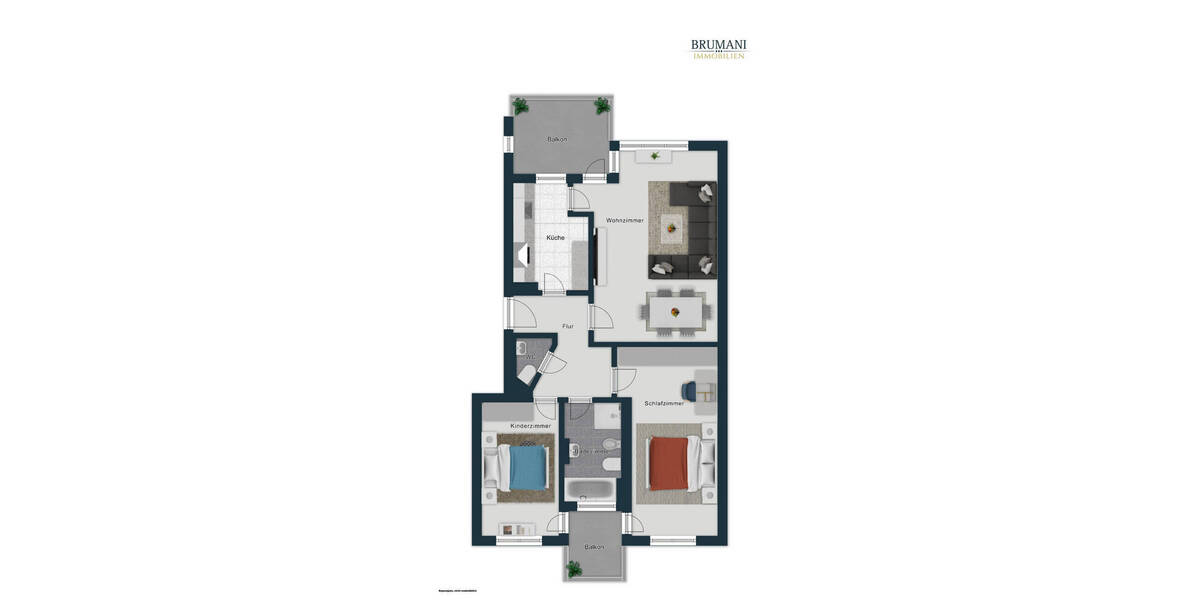 Etagenwohnung Freiburg im Breisgau Rieselfeld - 3 Zimmer, 83 m&sup2;, 457.000&euro; | Angebot:26595136