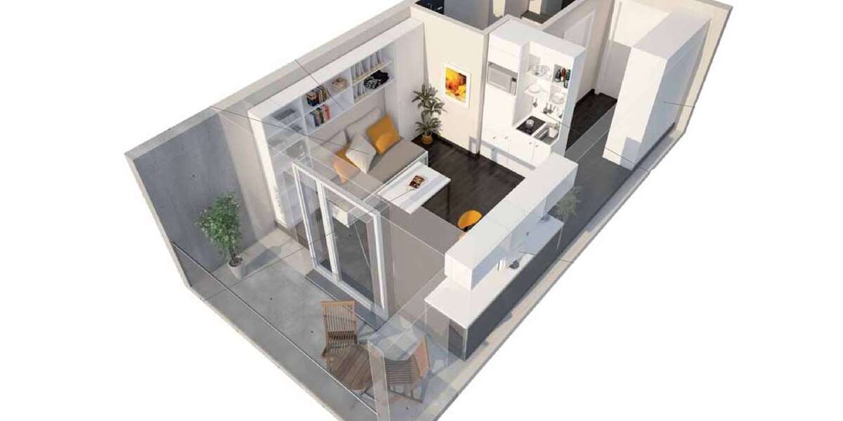 Etagenwohnung Freiburg Brühl - 1 Zimmer, 27 m&sup2;, 175.000&euro; | Angebot:25984339