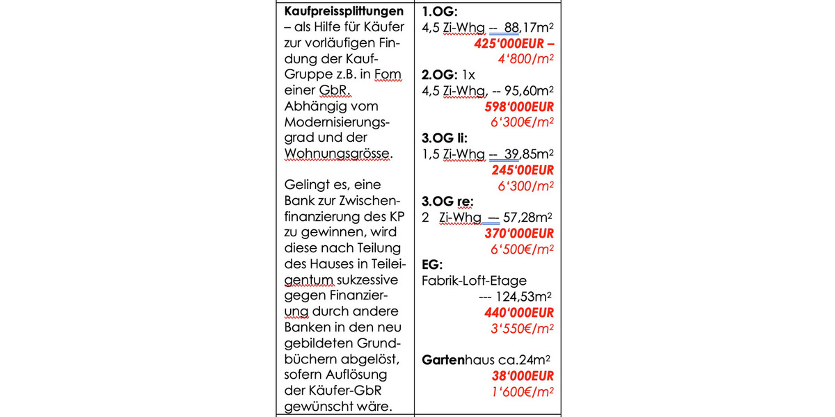 Gewerbeobjekt Freiburg im Breisgau Günterstal - 2 Zimmer, 124 m&sup2;, 289.500&euro; | Angebot:26435817