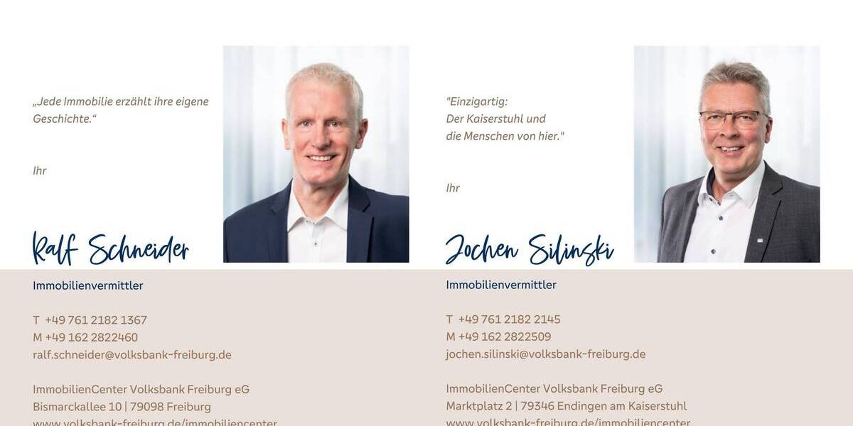 Etagenwohnung Endingen - 2 Zimmer, 56 m&sup2;, 328.000&euro; | Angebot:23975518