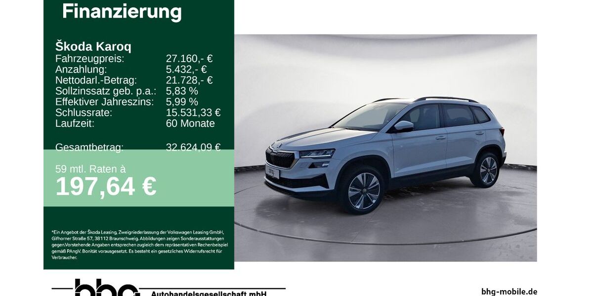 Skoda Karoq 50.559 km 27.160 &euro; Freiburg 79115