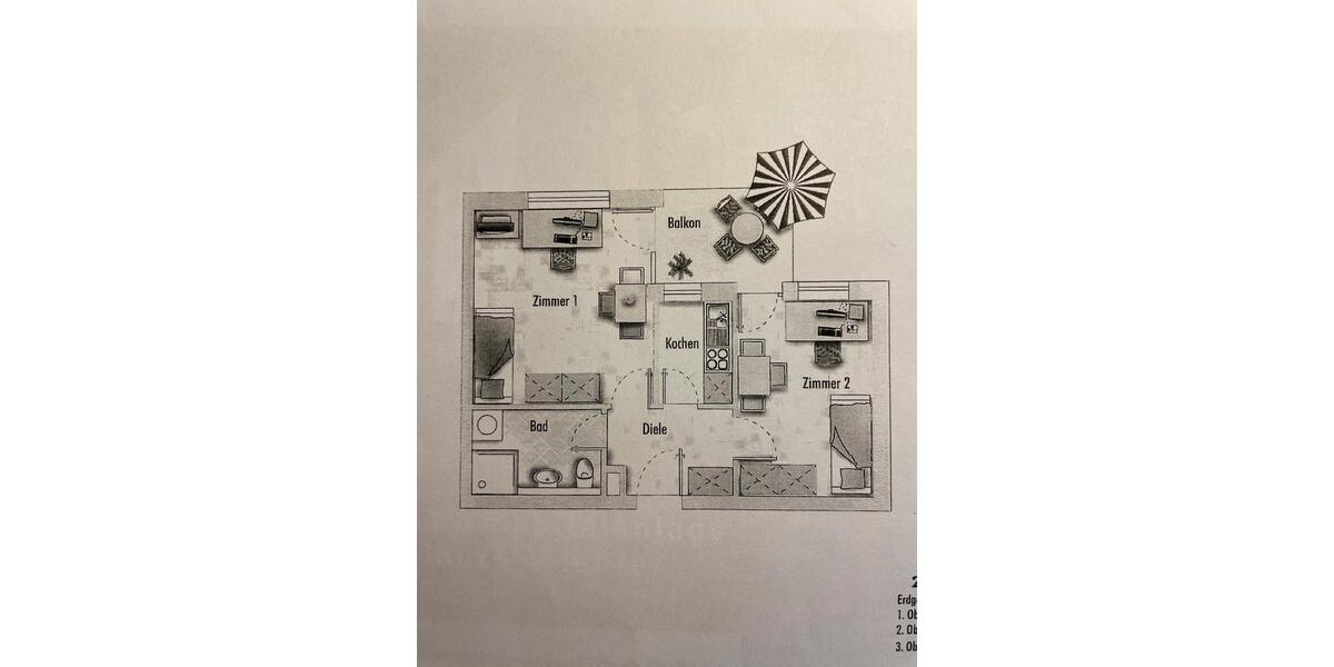 Erdgeschoßwohnung Freiburg im Breisgau Günterstal - 2 Zimmer, 40 m&sup2;, 289.000&euro; | Angebot:24652749