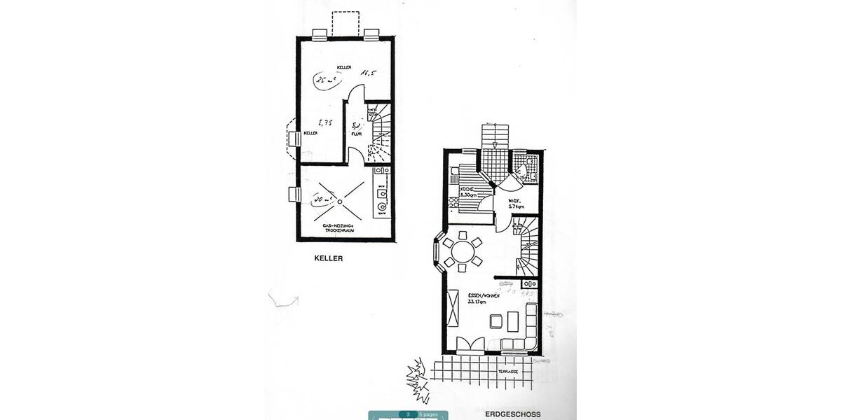 Reihenhaus Freiburg im Breisgau Munzingen - 8 Zimmer, 155 m&sup2;, 828.000&euro; | Angebot:23354923