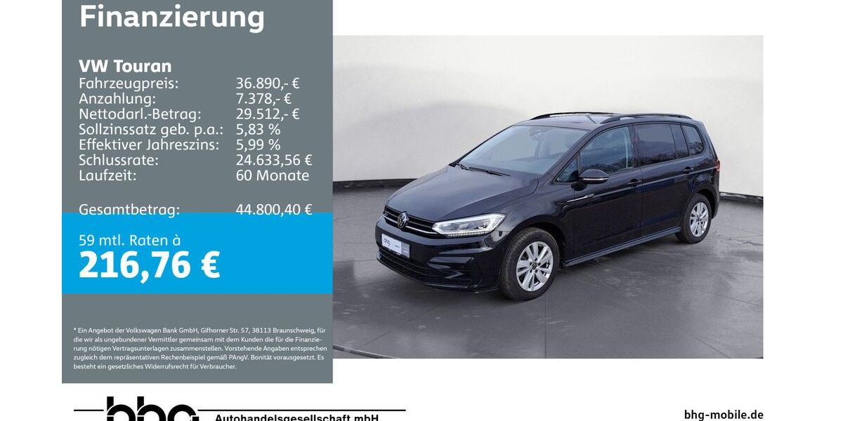 VW Touran 28.614 km 36.890 &euro; Freiburg 79115