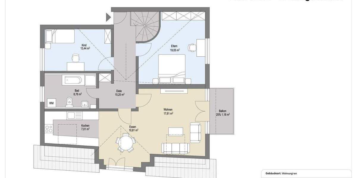 Etagenwohnung Müllheim - 4 Zimmer, 124 m&sup2;, 469.000&euro; | Angebot:25927103