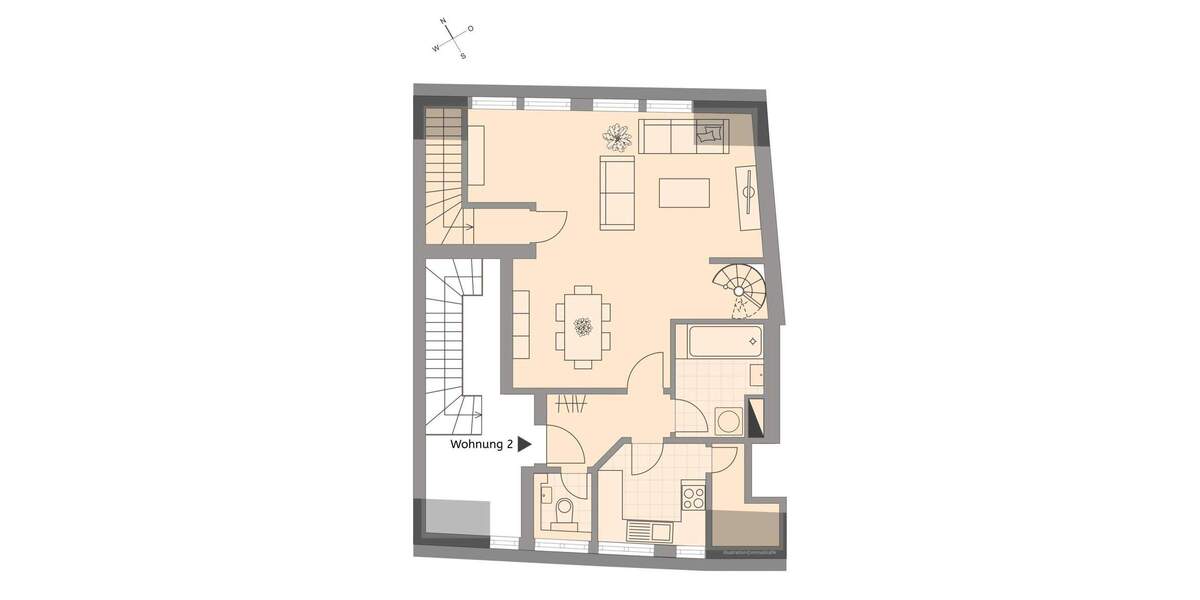 Etagenwohnung Freiburg i. Br. / Altstadt Altstadt - 4 Zimmer, 122 m&sup2;, 550.000&euro; | Angebot:25862247