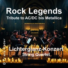 Rock Legends - Tribute to AC/DC bis Metallica - String Quartet im Lichterglanz 10.10.2026 Pauluskirche Freiburg