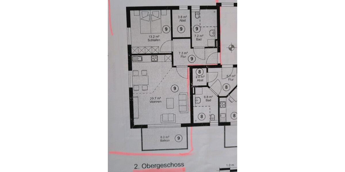 Etagenwohnung Titisee-Neustadt Neustadt - 3 Zimmer, 64 m&sup2;, 275.000&euro; | Angebot:27016753