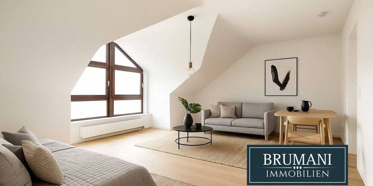 BRUMANI | 1-Zimmer Dachgeschoss Wohnung mit einem Duplexstellplatz in Freiburg-Wiehre 1 zimmer