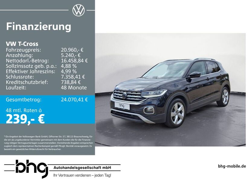 VW T-Cross 71.555 km 20.960 € Freiburg 79115