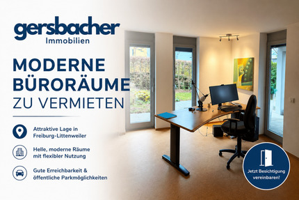 Gewerbeobjekt Freiburg im Breisgau Littenweiler - 3 Zimmer, 58 m&sup2;, 600&euro; | Angebot:26515969