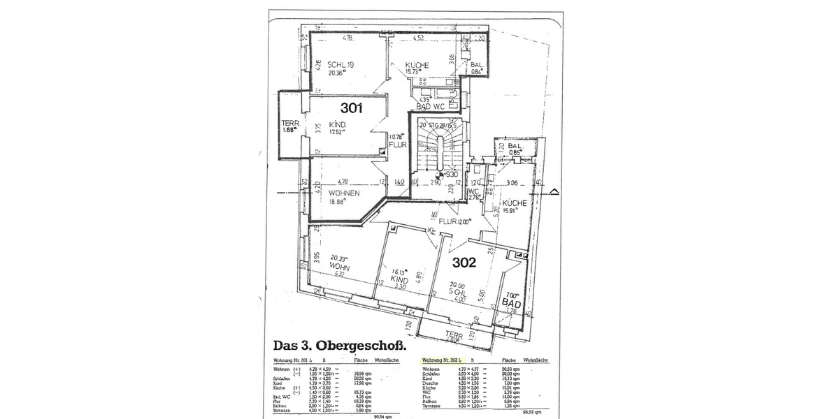 Etagenwohnung Freiburg im Breisgau Herdern - 3 Zimmer, 97 m&sup2;, 648.000&euro; | Angebot:26777928