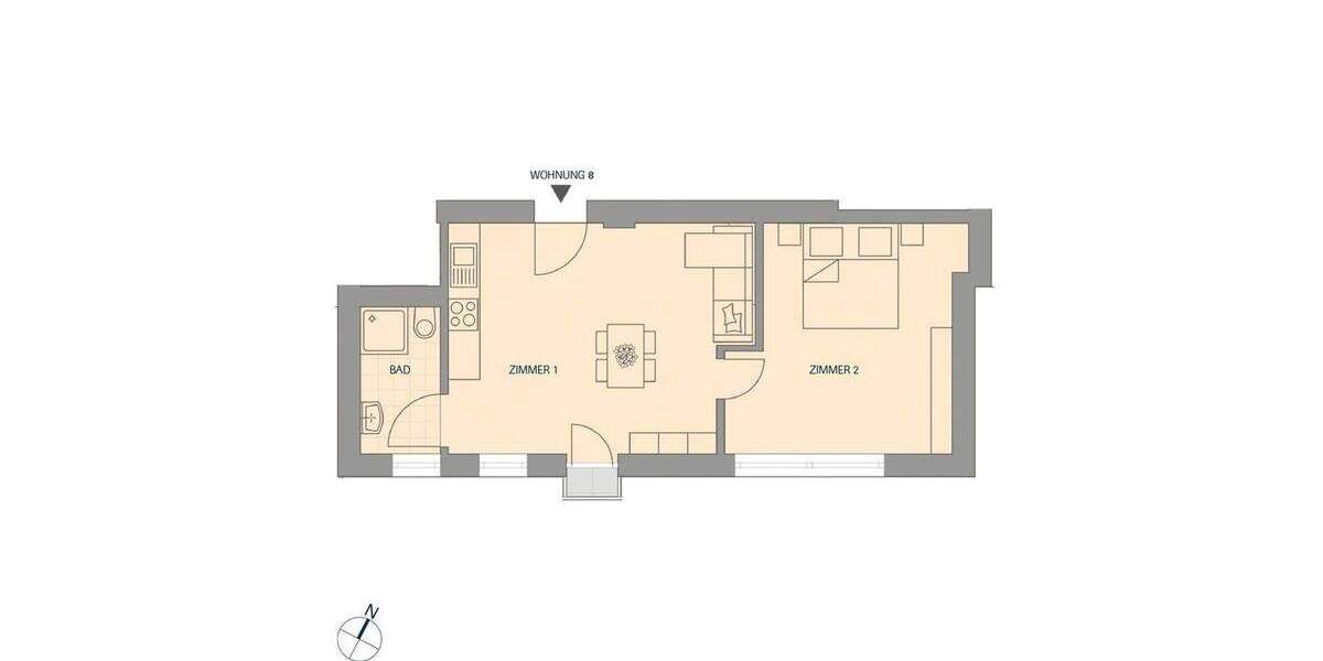 Etagenwohnung Titisee-Neustadt Titisee - 2 Zimmer, 44 m&sup2;, 182.800&euro; | Angebot:24789259