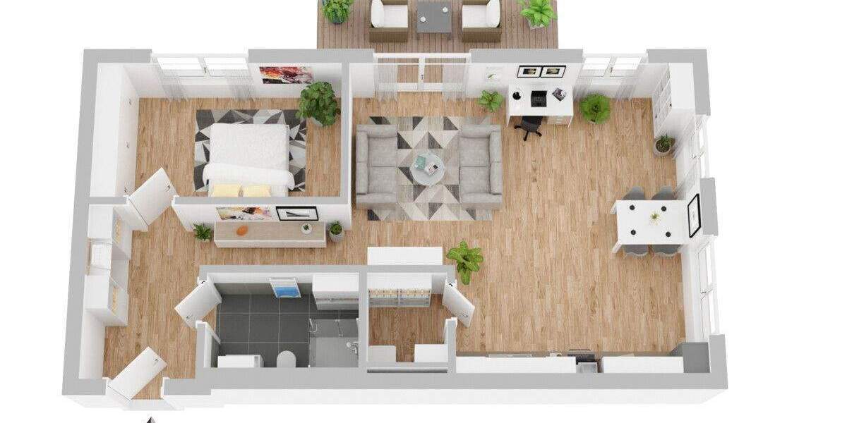 Etagenwohnung Titisee-Neustadt Neustadt - 2 Zimmer, 70 m&sup2;, 371.000&euro; | Angebot:25675010