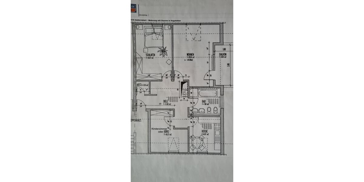 Dachgeschoßwohnung March - 3 Zimmer, 80 m&sup2;, 380.000&euro; | Angebot:25342347