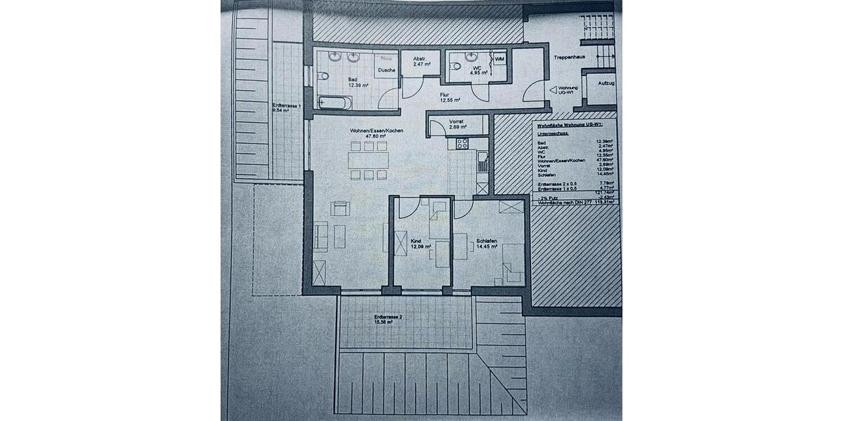 Etagenwohnung Wittnau - 3.5 Zimmer, 119 m&sup2;, 1.700&euro; | Angebot:24813782