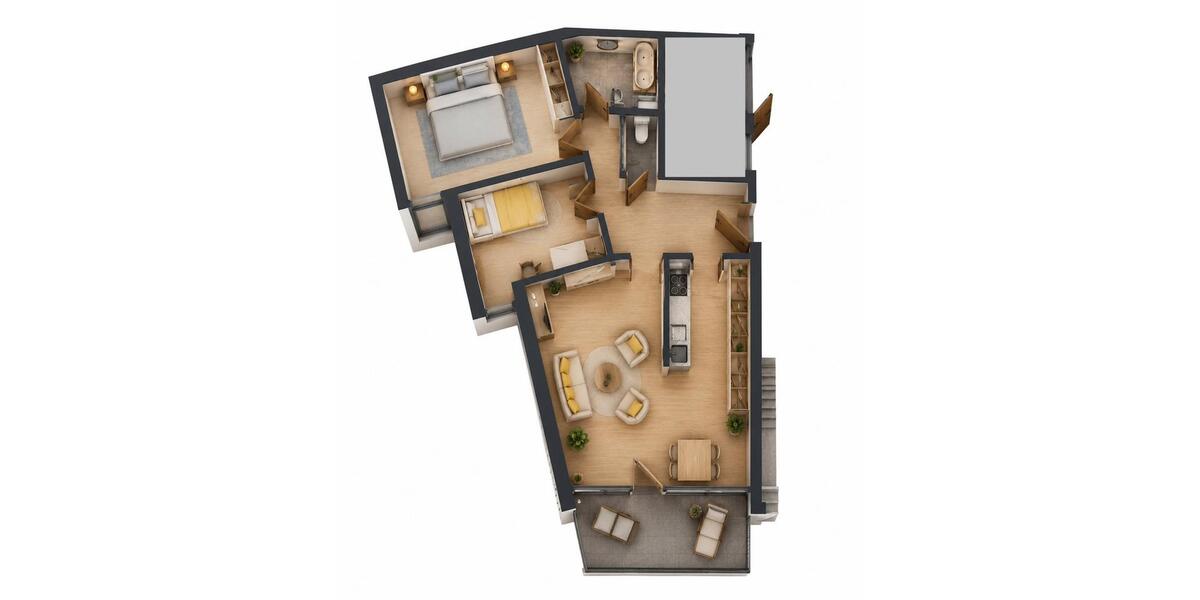 Etagenwohnung Freiburg im Breisgau Brühl - 3 Zimmer, 84 m&sup2;, 380.000&euro; | Angebot:26505188