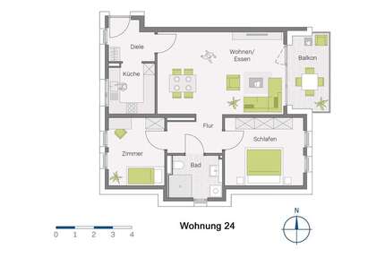Wohnung zum Kaufen in Müllheim-Niederweiler 458.700 € 80.6 m²