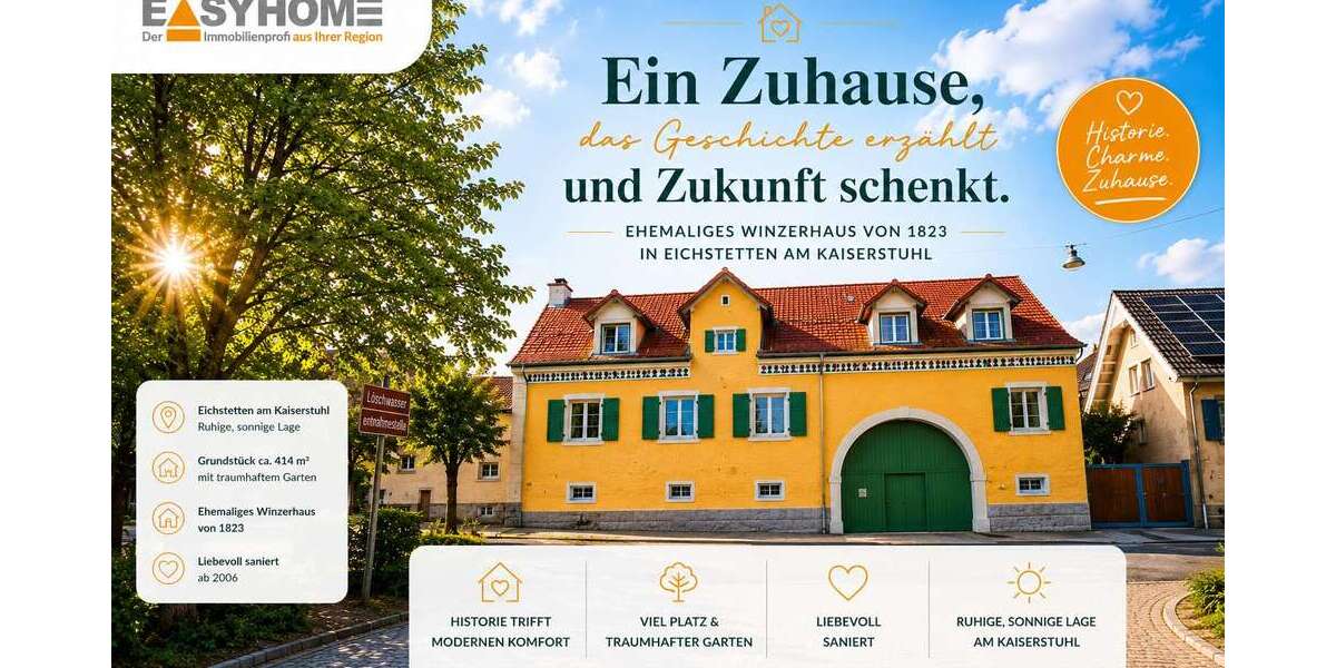 Einfamilienhaus Eichstetten am Kaiserstuhl - 6 Zimmer, 187 m&sup2;, 690.000&euro; | Angebot:26787644